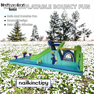 Château gonflable aquatique commercial pour enfants, modèle Jumping Deer, avec toboggan aquatique, en nylon, facile à installer, idéal pour les aires <span class=keywords><strong>de</strong></span> jeux intérieures – Nouveauté très demandée - Product Image 2