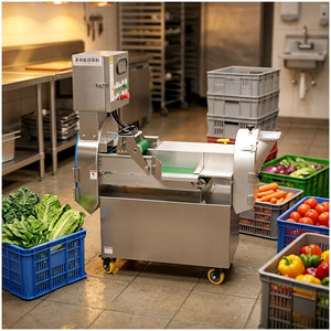 Machine à <span class=keywords><strong>couper</strong></span> <span class=keywords><strong>les</strong></span> légumes professionnelle pour la découpe de pommes de terre <span class=keywords><strong>en</strong></span> bâtonnets, de <span class=keywords><strong>carottes</strong></span> <span class=keywords><strong>en</strong></span> <span class=keywords><strong>julienne</strong></span> et le déchiquetage du chou, idéale pour <span class=keywords><strong>les</strong></span> cuisines centralisées - Product Image 1