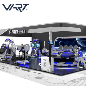 كسب المال VR محاكي الصانع تخصيص 10-1000m2 الواقع الافتراضي ممر 9D فر بارك