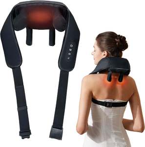 Masseur électrique sans fil Shiatsu pour le cou et les épaules avec fonction de chauffage, minuterie automatique de 15 minutes pour le cou, le dos, la taille et les fesses - Product Image 2