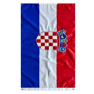 Custom Embroidered Croatia National Hanging Country Flags
