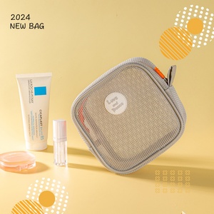 Sac cosmétique portatif léger Offre Spéciale de maille de nylon de haute qualité sac de maquillage de toilette de grande capacité - Product Image 6