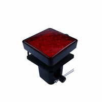 Adaptateur à broches plates 4 voies, ABS rouge et noir de haute qualité, feux arrière de voiture à LED, couvercle de remorque à LED, feu de frein arrière