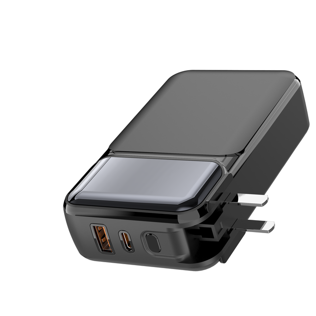 Silm Wireless Rechargeable Power Bank 100000mah Wall Plug Portable Charger Power Bank With Cable AC Built in Wall Plug