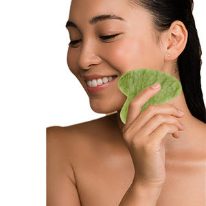 Superventas Natural Xiuyan Jade Guasha herramienta raspado herramienta de masaje Xiuyan Jade Gua Sha herramienta Facial para estiramiento facial - Product Image 6