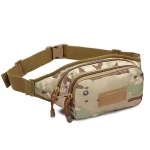 Tactical Men's Waterproof Phone Crossbody Pack Camouflage Outdoor Sports Running Waist Bag