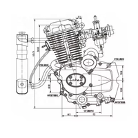 Ensemble de moteur de moto CQJB Lifan 150cc 175cc Gy6 Scooter 200cc Loncin 250cc moteur moteur 300cc 320CC pour yamaha