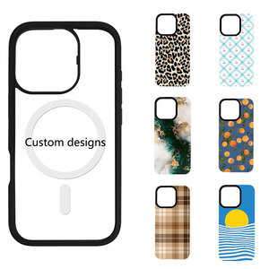 Ốp lưng điện thoại <span class=keywords><strong>iPhone</strong></span> 15 16 17 Pro Max trong suốt, tháo lắp dễ dàng, sang trọng, tích hợp nam châm, hỗ trợ sạc không dây, in họa tiết nam châm - Product Image 1