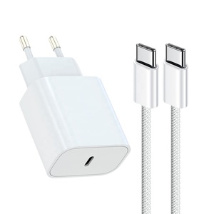 EU chúng tôi Anh cắm 20W USB C PD tường Du lịch nhanh chóng sạc điện thoại di động sạc Power Adapter cho iPhone 15 16 Pro Max - Product Image 2