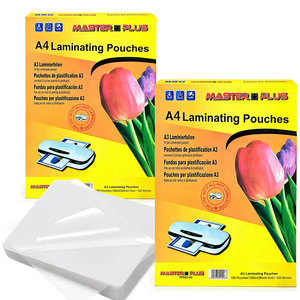Pochettes de plastification A4 <span class=keywords><strong>A3</strong></span>, 100 feuilles, 125 microns, feuilles de plastification thermique transparentes pour toutes les plastifieuses à chaud - Product Image 1