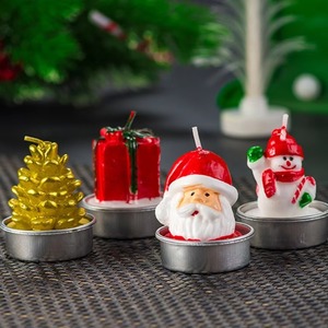 Christmas <b>Candles</b> Santa Claus Scented <b>Candles</b> Tea Lights Christmas Tree Pine Cone Snowflake <b>Candles</b> <b>Gifts</b> for Christmas Party - Product Image 5