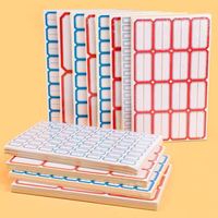 Vente en gros d'étiquettes autocollantes imperméables avec logo personnalisé, nom inscriptible, étiquettes d'emballage d'autocollants en vinyle PVC bleu rouge pour bureau