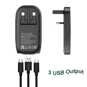 Productos Más Vendidos 2026 Cargadores y Adaptadores de Viaje Ultrafinos y Rápidos, <span class=keywords><strong>Cargador</strong></span> de Pared USB C Plegable de 65W con Enchufe UK para Laptop - Product Image 4