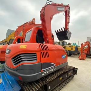 Mini-excavatrice d'occasion Doosan DX75C-9C à faible consommation de carburant, modèle 2023, poids opérationnel de 7,5 tonnes, moteur Yanmar pour la rénovation paysagère - Product Image 4