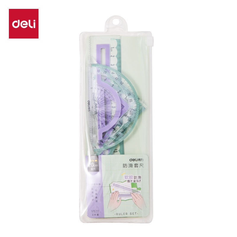 Ruban à mesurer V620 recouvert de caoutchouc, 20 cm, couvercle vert clair-violet