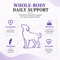 Gouttes liquides multivitaminées pour chiens 15-en-1 pour la santé immunitaire et cardiaque, complément vitaminique pour animaux à absorption élevée, 60 ml pour le bien-être quotidien