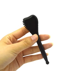 Bâton de Massage en pierre Bian noire Gua Sha <span class=keywords><strong>Anti</strong></span>-âge Guassha pour le <span class=keywords><strong>visage</strong></span>, utilisé pour le <span class=keywords><strong>Yoga</strong></span> Facial - Product Image 4