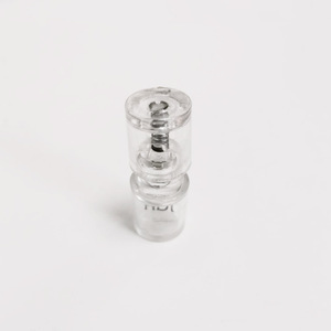 Transparent POM Spring <b>Cord</b> Buckle 7mm Hole Diameter Plastic Drawcord For Bags And Clothing Fashion Adjustable Round <b>Braided</b> - Product Image 2