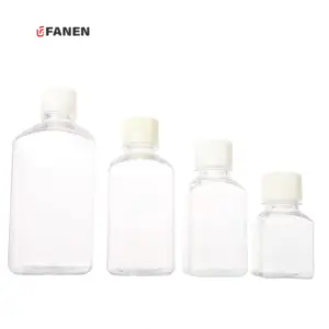Fanen plastik steril Pet 30ml laboratuvar doku kültürü şişe şişesi tedavi 600ml hücre kültürü şişesi