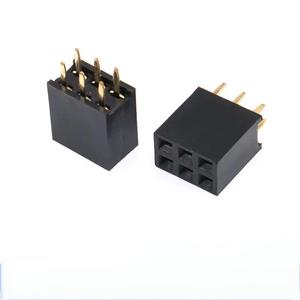 Zweireihige Buchse mit 2,54mm Abstand, 2*3P Pin Buchse - Product Image 1