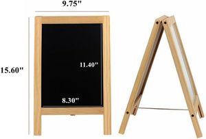 <span class=keywords><strong>Pizarra</strong></span> Magnética de Doble Cara para Niños, <span class=keywords><strong>Pizarra</strong></span> Blanca de Madera Plegable, <span class=keywords><strong>Pizarra</strong></span> de Pie para Arte, Notas y Tiza para el Hogar - Product Image 4