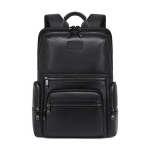 Mochila <span class=keywords><strong>de</strong></span> Hombre Personalizada con Logotipo, Cuero <span class=keywords><strong>de</strong></span> Vaca, 18 Litros <span class=keywords><strong>de</strong></span> Volumen, Compatible con Portátil <span class=keywords><strong>de</strong></span> 16 Pulgadas, Carga USB, Fábrica Guangzhou - Product Image 1