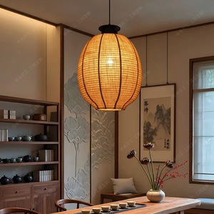 โคมไฟเพดานทรงกลม Hamei Lighting Zen ขั้ว E27 หลอดประหยัดพลังงาน สีดำ ตกแต่งบ้าน ห้องน้ำชา ร้านอาหาร - Product Image 3