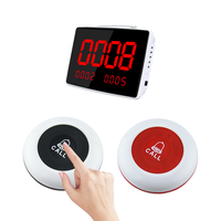 Système de bouton d'appel sans fil étanche de haute qualité système de téléavertisseur de bouton de serveur système de serveur d'appel de caboteur