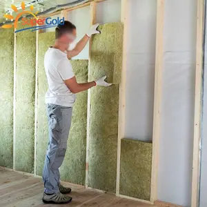 SuperGold Mineral Rock Wool Panel 300mm*400mm Rock Wool Board For Interior Wall Insulation