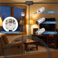 Zelfklevende FM-radio dipoolantenne stereo binnenantenne voor Onkyo Yamaha Marantz voor Wave muzieksysteem home theater AV audio video