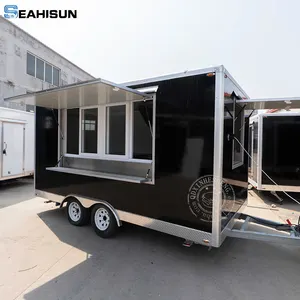 Mỹ Burger thực phẩm Trailer chứng nhận giá rẻ nhanh Trailer Kích thước nhỏ mini thực phẩm xe tải Pop Ngô thực phẩm xe tải chế tạo BBQ