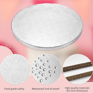 Bán buôn đế bánh hình tròn, vuông, chữ nhật, kích thước 3-18 inch, độ dày 3-12mm, chất liệu MDF, khay bánh sóng - Product Image 2