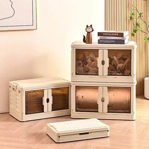 Plastic Storage Cabinet Organizer Folding Storage Box Collapsible Storage Organizers - Product Image 5