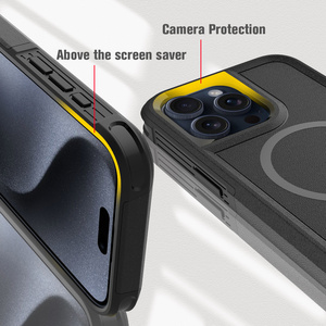 Chống sốc rõ ràng minh bạch Ins điện thoại di động Trường hợp đối với <span class=keywords><strong>iPhone</strong></span> 16 15 14 13 12 11 Pro Max cộng với bán lẻ từ tính không dây sạc - Product Image 2