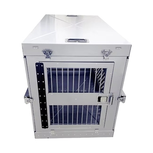 Jaula <span class=keywords><strong>de</strong></span> Aluminio <span class=keywords><strong>para</strong></span> <span class=keywords><strong>Perros</strong></span> con Alta Ventilación, Ventanas <span class=keywords><strong>de</strong></span> Malla, Plegable, <span class=keywords><strong>para</strong></span> Uso en Verano, Transportín Refrigerante <span class=keywords><strong>para</strong></span> Mascotas <span class=keywords><strong>para</strong></span> Actividades al Aire Libre en Climas Cálidos - Product Image 5