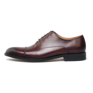 Zapatos Oxford de Cuero Genuino con Patrón para Hombre, con Cordones, Casuales, para Padrino de Boda, Novio, Negocios, Formales, con Suela de Goma, para Todas las Temporadas - Product Image 5