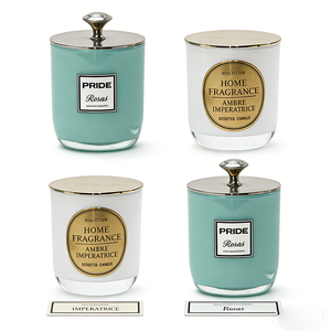 Op maat gemaakte 8oz 10oz 12oz cilindrische glazen kaarsenpotten - Luxe lege, milieuvriendelijke Valentijnsdag decoratie voor thuis met aangepast logo - Product Image 4