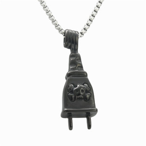 Collar Retro Punk para Hombre con Colgante de Calavera de Acero Inoxidable 233056 - Product Image 1