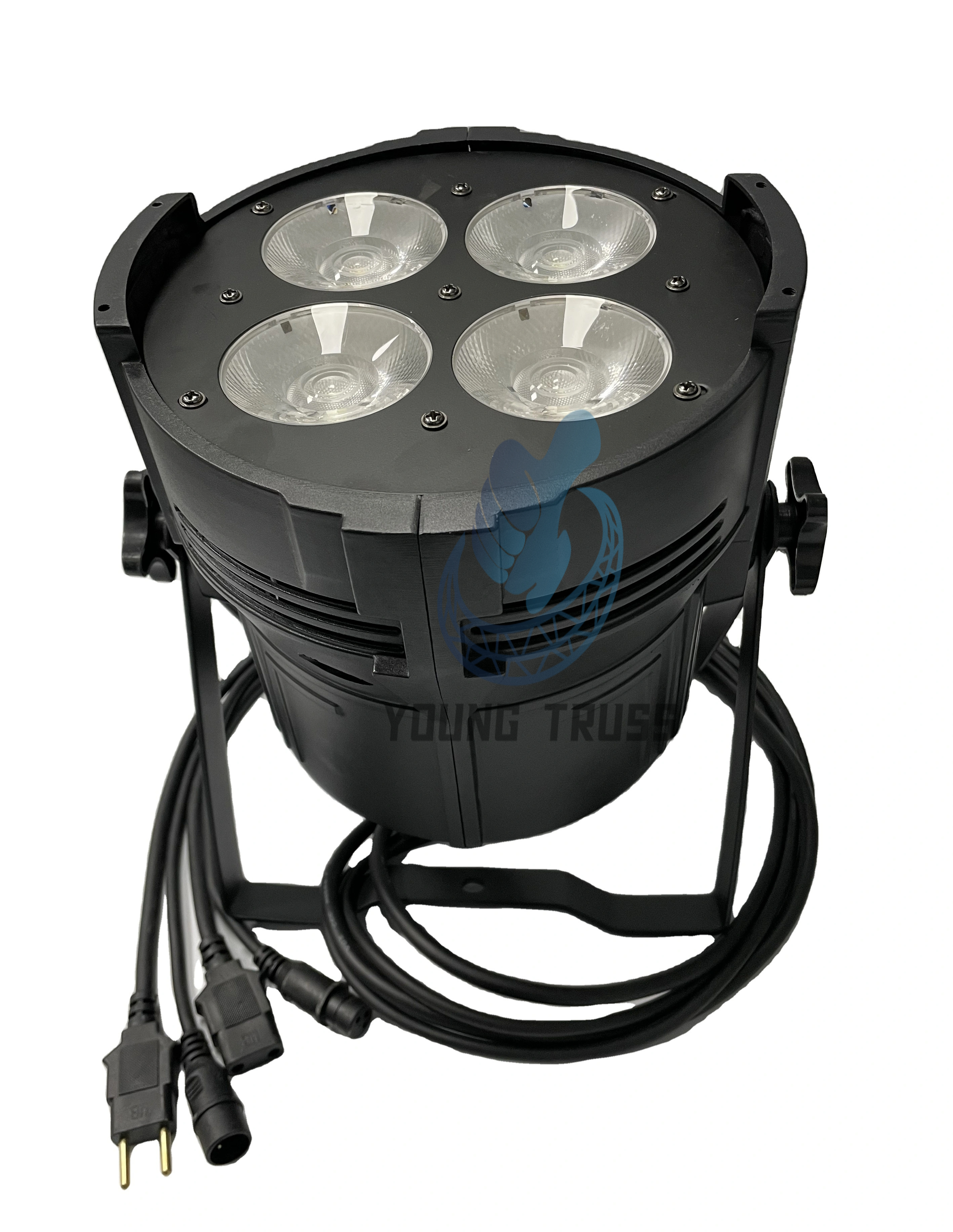 4*50W COB 200W Fresnel Stage LED Par Light 4Eyes 2in1 Warm Cool White Spotlight DMX512 Control Party Supplies