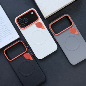 เคสโทรศัพท์หนัง PU คุณภาพสูงแบบแม่เหล็กสำหรับ iPhone 17 15 16 Pro Max 17 Air พร้อมรูระบายความร้อนโลหะ ป้องกันการเกิดความร้อนสะสม - Product Image 2