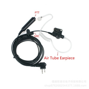 Oppxun Walkie Talkie Headset 1.2m PTT <b>Microphone</b> Air Duct Earphone For GP88 68 M - Product Image 4