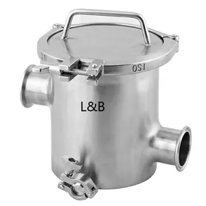 L&B factory made high quality Stainless steel 316L Magnetic trapfilter with 13000 gauss