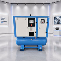 Compresseur d'air à vis à entraînement direct lubrifié et refroidi par air 10HP 20HP 30HP 50HP PM VSD 15kW 22kW 37kW