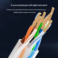Cable de Internet LAN Cat5 de Alta Velocidad de Alta Calidad, Personalizable, Fácil Instalación en Interiores, Cable de Red Cat5