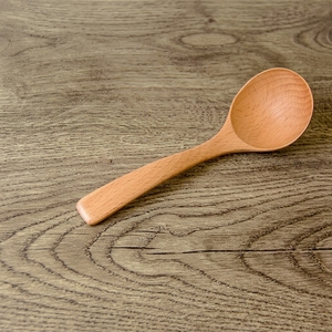 Ensemble de cuillères à café et à soupe en <span class=keywords><strong>bois</strong></span> de hêtre de style japonais certifié SGS FDA FSC, sans peinture, anti-moisissure, anti-fissuration, ergonomique pour café - Product Image 5