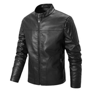 Veste de moto en cuir PU vintage Y2K pour homme 2025 - Vêtement de rue décontracté d'automne et d'hiver, poche utilitaire, manteau léger - Product Image 4