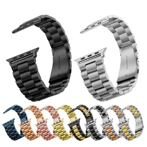 Metalen Band Voor Appel Horlogeband 49Mm 45Mm 41Mm 40Mm 44Mm Roestvrij Staal Correa Armband Riem Iwatch 42Mm Serie 7 6 Se 8 Ultra