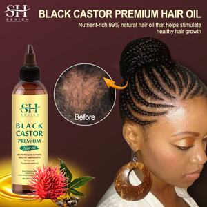 Marque privée vente en gros Ensemble de soins capillaires à l'huile de ricin Produits pour <span class=keywords><strong>cheveux</strong></span> bouclés pour femmes noires Huile de ricin pour la croissance des <span class=keywords><strong>cheveux</strong></span> - Product Image 4