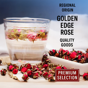 Golden Rim Rose Scented Flavored Health Tea-Bulk Packaging Calm Nerves Beautify Skin &amp; Relieve Menstrual Discomfort - Product Image 6