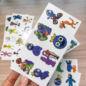 Nuovi Adesivi per Tatuaggi Temporanei Rainbow Friends 2026, Carini e Colorati, Ecologici, Impermeabili, 8 Fogli per Feste, Body Art - Product Image 4